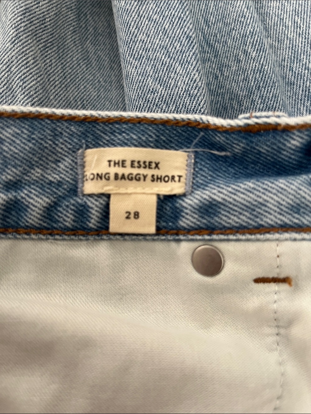 Madewell The Essex Long Baggy Short size 28 - Picture 4 of 4